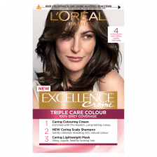 L'Oreal Excellence 4 Natural Dark Brown Permanent Hair Dye